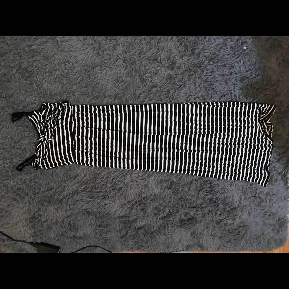 Striped Ruffle Dress